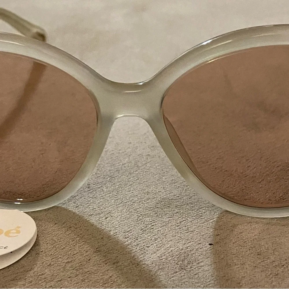 Cream CHLOE Cat-Eye Sunglasses
